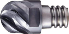OSG - PXBM Grade XP3320 Carbide Ball Nose Milling Tip Insert - SiC Finish, 6 Flutes, 3/4" Cutting Diam, 0.525" Depth of Cut - Benchmark Tooling