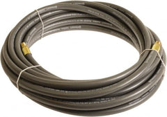 Continental ContiTech - 3/8" ID x 0.6" OD 100' Long Multipurpose Air Hose - MNPT x MNPT Ends, 300 Working psi, -10 to 158°F, 1/4" Fitting, Gray - Benchmark Tooling