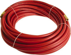 Continental ContiTech - 3/8" ID x 0.6" OD 50' Long Multipurpose Air Hose - MNPT x FNPT Ends, 300 Working psi, -10 to 158°F, 1/4" Fitting, Red - Benchmark Tooling