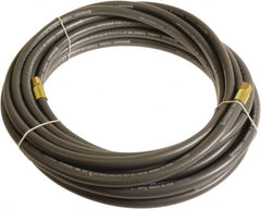 Continental ContiTech - 3/8" ID x 0.6" OD 20' Long Multipurpose Air Hose - MNPT x FNPT Ends, 300 Working psi, -10 to 158°F, 1/4" Fitting, Gray - Benchmark Tooling