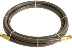 Continental ContiTech - 3/8" ID x 0.6" OD 10' Long Multipurpose Air Hose - MNPT x MNPT Ends, 300 Working psi, -10 to 158°F, 1/4" Fitting, Gray - Benchmark Tooling