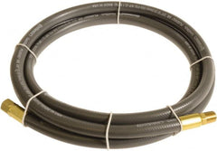 Continental ContiTech - 3/8" ID x 0.6" OD 3' Long Multipurpose Air Hose - MNPT x FNPT Ends, 300 Working psi, -10 to 158°F, 1/4" Fitting, Gray - Benchmark Tooling