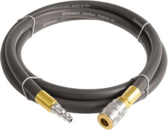 Continental ContiTech - 3/4" ID x 1.11" OD 20' Long Multipurpose Air Hose - Industrial Interchange Safety Coupler x Male Plug Ends, 250 Working psi, -10 to 158°F, 3/4" Fitting, Gray - Benchmark Tooling