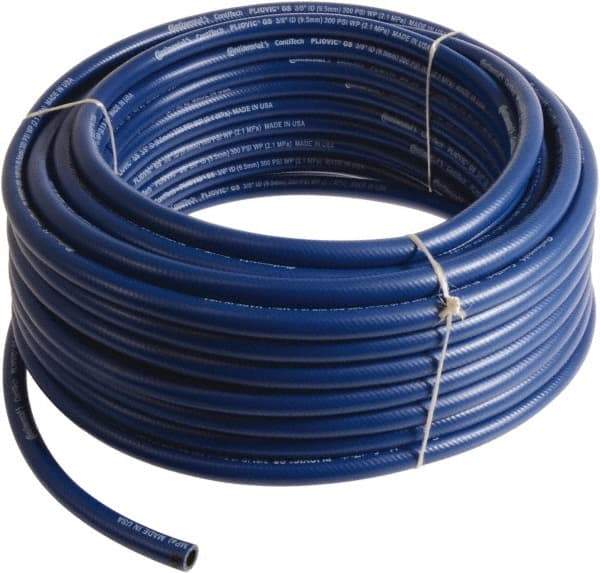 Continental ContiTech - 3/8" ID x 0.6" OD 200' Long Multipurpose Air Hose - 300 Working psi, -10 to 158°F, Blue - Benchmark Tooling