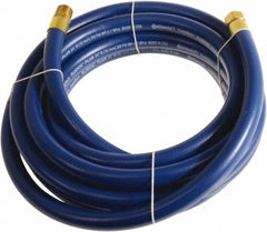 Continental ContiTech - 3/4" ID x 1.11" OD 100' Long Multipurpose Air Hose - MNPT x FNPT Ends, 250 Working psi, -10 to 158°F, 3/4" Fitting, Blue - Benchmark Tooling