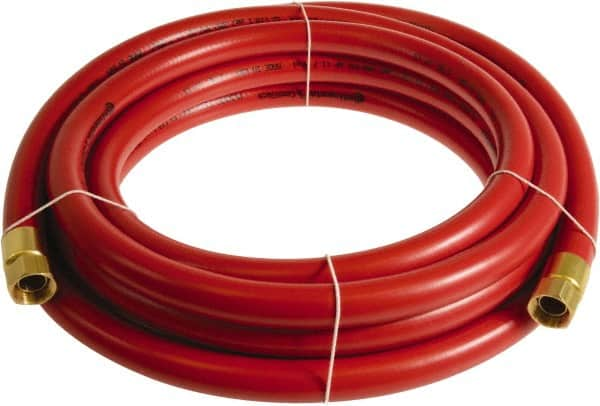 Continental ContiTech - 3/4" ID x 1.11" OD 20' Long Multipurpose Air Hose - FNPT x FNPT Ends, 250 Working psi, -10 to 158°F, 3/4" Fitting, Red - Benchmark Tooling