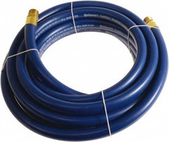 Continental ContiTech - 3/4" ID x 1.11" OD 20' Long Multipurpose Air Hose - MNPT x MNPT Ends, 250 Working psi, -10 to 158°F, 3/4" Fitting, Blue - Benchmark Tooling