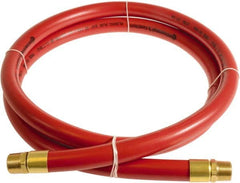 Continental ContiTech - 1" ID x 1.38" OD 3' Long Multipurpose Air Hose - MNPT x MNPT Ends, 250 Working psi, -10 to 158°F, 1" Fitting, Red - Benchmark Tooling