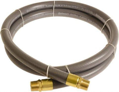 Continental ContiTech - 3/4" ID x 1.11" OD 5' Long Multipurpose Air Hose - MNPT x MNPT Ends, 250 Working psi, -10 to 158°F, 3/4" Fitting, Gray - Benchmark Tooling