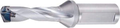 OSG - 0.551 to 0.57" Diam, 3xD, 1.693" Max Depth, 5/8" Shank Diam, 2-1/2" Flute, Replaceable Tip Drill - PXDH\x85. Insert, 1 Seat Size, PXDZ Toolholder, Series 52400 - Benchmark Tooling