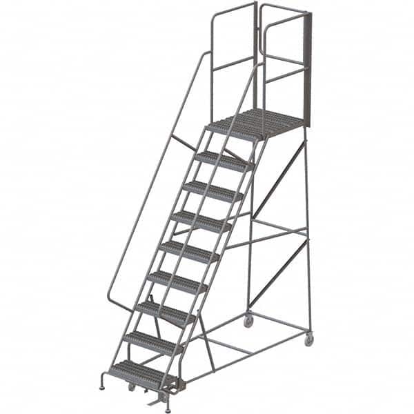 TRI-ARC - Rolling & Wall Mounted Ladders & Platforms Type: Rolling Warehouse Ladder Style: Rolling Platform Ladder - Benchmark Tooling