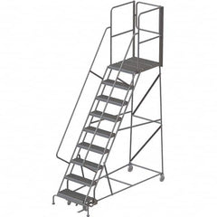 TRI-ARC - Rolling & Wall Mounted Ladders & Platforms Type: Rolling Warehouse Ladder Style: Rolling Platform Ladder - Benchmark Tooling
