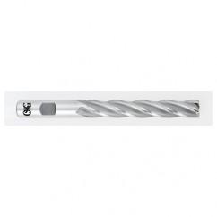 1 Dia. x 8-1/2 Overall Length 6-Flute Square End HSS-CO SE End Mill-Round Shank-Center Cutting-Uncoated - Benchmark Tooling