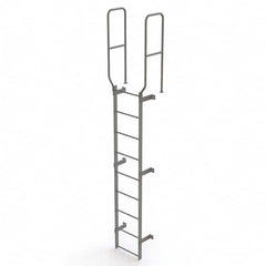 TRI-ARC - Rolling & Wall Mounted Ladders & Platforms Type: Fixed Ladder Style: Safety Cage - Benchmark Tooling