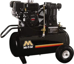 MI-T-M - 6.5 hp, 13.9 CFM, 90 Max psi, Single Stage Portable Fuel Air Compressor - Honda GX200 OHV Engine - Benchmark Tooling