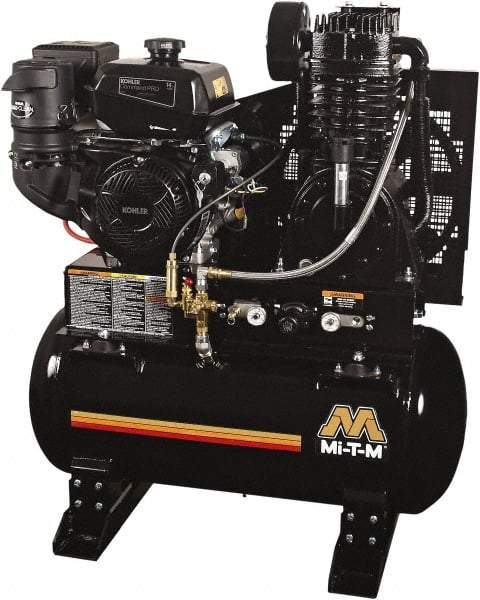 MI-T-M - Stationary Gas Air Compressors Horsepower: 14 Cubic Feet per Minute: 29.00 - Benchmark Tooling