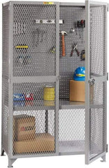 Little Giant - 1 Shelf Visible Storage Cabinet - Steel, 61" Wide x 33" Deep x 78" High, Gray - Benchmark Tooling