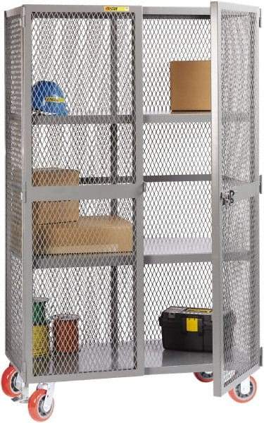 Little Giant - 2 Shelf Visible Storage Cabinet - Steel, 49" Wide x 33" Deep x 81" High, Gray - Benchmark Tooling