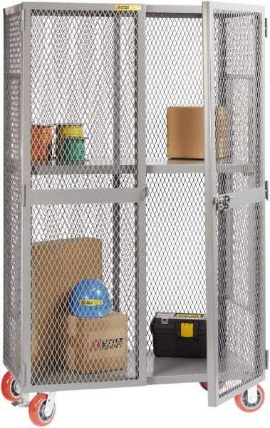 Little Giant - 1 Shelf Visible Storage Cabinet - Steel, 49" Wide x 33" Deep x 81" High, Gray - Benchmark Tooling