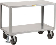 Little Giant - Mobile Workbench - Steel, Fixed Leg, Gray, 60" Long x 30" Deep x 36" High - Benchmark Tooling