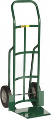 Little Giant - 800 Lb Capacity 47" OAH Hand Truck - 13-1/2 x 16" Base Plate, Continuous Handle, Steel, Solid Rubber Wheels - Benchmark Tooling