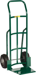 Little Giant - 800 Lb Capacity 47" OAH Hand Truck - 13-1/2 x 16" Base Plate, Continuous Handle, Steel, Pneumatic Wheels - Benchmark Tooling