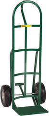 Little Giant - 800 Lb Capacity 49" OAH Hand Truck - 12 x 14" Base Plate, Loop Handle, Steel, Flat-Free Microcellular Foam Wheels - Benchmark Tooling
