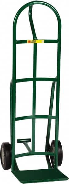 Little Giant - 800 Lb Capacity 49" OAH Hand Truck - 12 x 14" Base Plate, Loop Handle, Steel, Solid Rubber Wheels - Benchmark Tooling