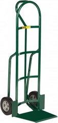 Little Giant - 800 Lb Capacity 49" OAH Hand Truck - 13-1/2 x 16" Base Plate, Loop Handle, Steel, Solid Rubber Wheels - Benchmark Tooling
