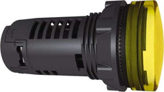 Schneider Electric - 230 V Yellow Lens LED Pilot Light - Benchmark Tooling