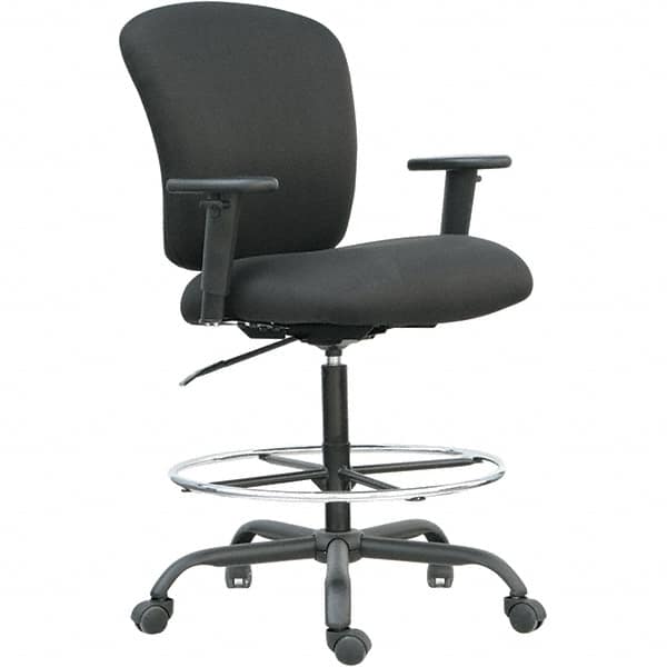 ALERA - 49-1/4" High Big & Tall Swivel/Tilt Chair - 29-1/2" Wide x 25-3/4" Deep, Fabric Mesh Seat, Black - Benchmark Tooling