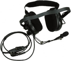 Kenwood - Behind the Head, Boom & Noise Cancelling Microphone Noise Reduction Headset - Black, Use with Protalk Series Two Way Radios - Benchmark Tooling