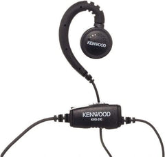 Kenwood - Ear Hanger, Push to Talk Microphone C-Ring Headset - Black, Use with Protalk Series Two Way Radios - Benchmark Tooling