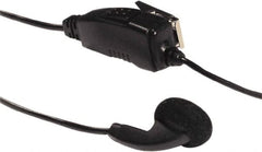 Kenwood - Ear Bud, Push to Talk Microphone Clip Mic with Earphone - Black, Use with Protalk Series Two Way Radios - Benchmark Tooling