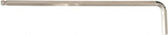 Wiha - 1/4" Hex, Long Arm, Ball End Hex Key - 185mm OAL, Inch System of Measurement - Benchmark Tooling