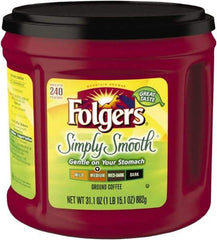 Folgers - Coffee, Simply Smooth, 31.1 oz Canister - Benchmark Tooling