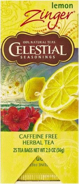 Celestial Seasonings - Tea, Herbal Lemon Zinger, 25/Box - Benchmark Tooling