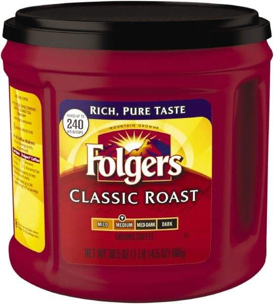 Folgers - Coffee, Classic Roast, Ground, 30.5 oz Canister - Benchmark Tooling