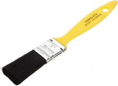 Osborn - 1" Flat Polyester General Purpose Paint Brush - 1-3/4" Bristle Length, Plastic Beavertail Handle - Benchmark Tooling