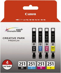 Canon - Cyan, Magenta, Yellow & Black Ink Cartridge - Use with Canon PIXMA iP7220, iP8720, iX6820, MG5420, MG5520, MG5620, MG6320, MG6420, MG6620, MG7120, MG7520, MX922 - Benchmark Tooling