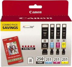 Canon - Ink & Paper Combo - Use with Canon PIXMA iP7220, iP7250, iP8720, iX6820, MG5420, MG5450, MG5520, MG5620, MG6320, MG6420, MG6620, MG7120, MX922 - Benchmark Tooling