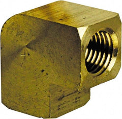 Cerro - 1/8 Female Thread, Brass Industrial Pipe 90° Female Elbow - FNPT, 1,200 psi - Benchmark Tooling