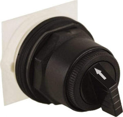 Schneider Electric - 30mm Mount Hole, 4 Position, Knob and Pushbutton Operated, Selector Switch Only - Black, Maintained (MA), without Contact Blocks, Anticorrosive, Weatherproof, Dust and Oil Resistant - Benchmark Tooling