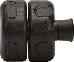 D&D Technologies - 1-1/4" Bar Latch Length, 2-3/4" High, Polymer Adjustable Gate Latch - Black Finish, 1/2" Hole Diam - Benchmark Tooling