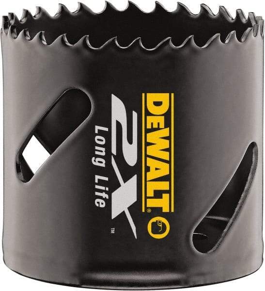 DeWALT - 1-1/16" Diam, 1-7/8" Cutting Depth, Hole Saw - Bi-Metal Saw, Toothed Edge - Benchmark Tooling