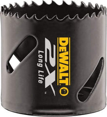 DeWALT - 1-9/16" Diam, 1-7/8" Cutting Depth, Hole Saw - Bi-Metal Saw, Toothed Edge - Benchmark Tooling