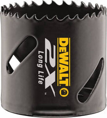 DeWALT - 2-1/2" Diam, 1-7/8" Cutting Depth, Hole Saw - Bi-Metal Saw, Toothed Edge - Benchmark Tooling