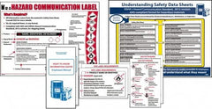 NMC - Not Applicable Hazmat, Spill Control & Right to Know Training Kit - English, Includes Posters, Wallet Cards, Booklets - Benchmark Tooling