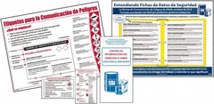 NMC - Not Applicable Hazmat, Spill Control & Right to Know Training Kit - English, Spanish, Includes Posters, Wallet Cards, Booklets - Benchmark Tooling