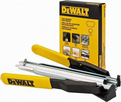 DeWALT - 7-1/2" OAL, Hog Ring Pliers - Curved Jaw, ABS/Rubber Handles - Benchmark Tooling